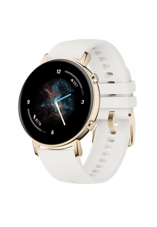 HUAWEI - Smartwatch Huawei Watch GT 2 42mm biały. Rodzaj zegarka: smartwatch. Kolor: biały. Styl: sportowy