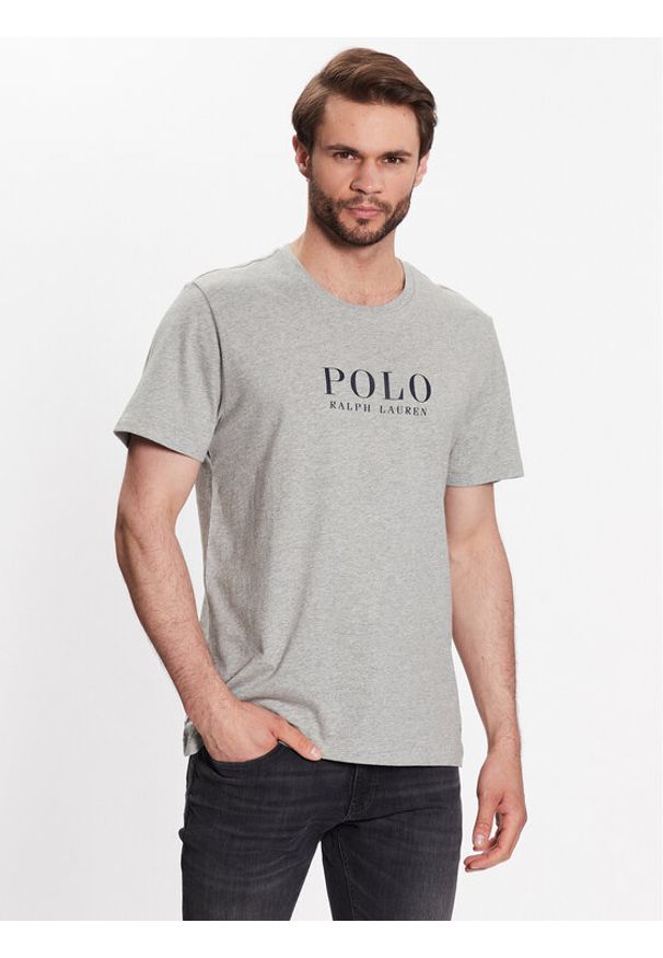 Polo Ralph Lauren T-Shirt 714899613006 Szary Regular Fit. Typ kołnierza: polo. Kolor: szary. Materiał: bawełna
