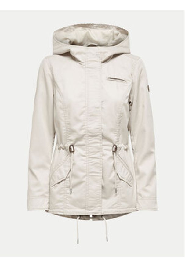 only - ONLY Parka Lorca 15216452 Beżowy Regular Fit. Kolor: beżowy. Materiał: syntetyk
