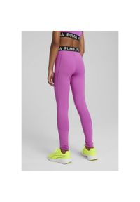 Puma - Młodzieżowe legginsy treningowe PUMA STRONG PUMA Pure Magenta Purple. Stan: podwyższony. Kolor: fioletowy. Styl: młodzieżowy. Sport: fitness