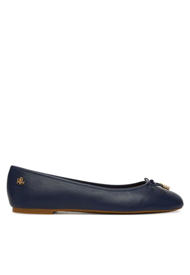 Lauren Ralph Lauren - LAUREN RALPH LAUREN Baleriny Jayna 802940728004 Granatowy. Kolor: niebieski. Materiał: skóra
