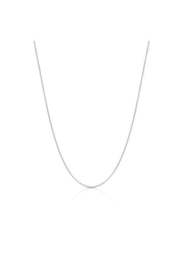 Srebrny łańcuszek W.KRUK w geometryczne wzory, srebrny