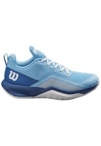 Buty do tenisa damskie Wilson WRS332960. Kolor: niebieski. Materiał: materiał, syntetyk. Szerokość cholewki: normalna. Sport: tenis