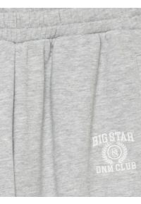 Big-Star - Spodnie dziewczęce dresowe jasnoszare Monara 901. Okazja: na co dzień. Kolor: szary. Materiał: dresówka. Wzór: aplikacja, haft. Styl: sportowy, casual, młodzieżowy #2