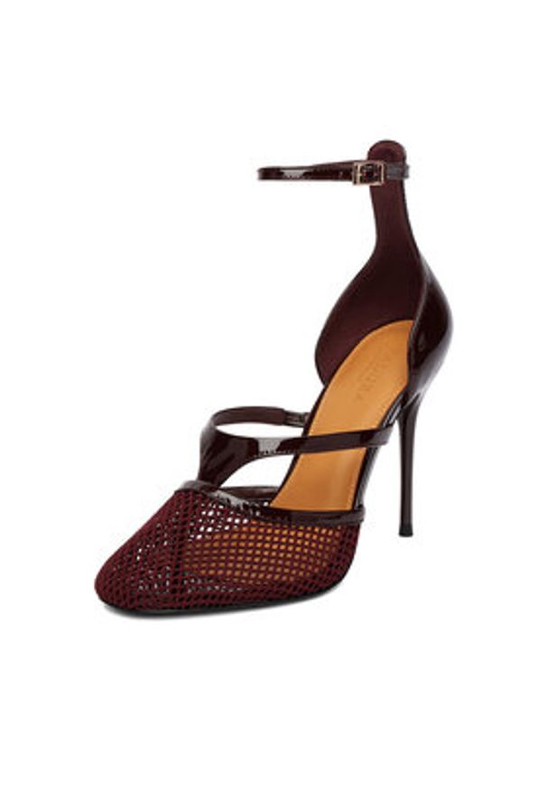 Badura Szpilki EO-AMIRA-LT519-1 Bordowy. Kolor: czerwony. Materiał: skóra, lakier. Obcas: na szpilce