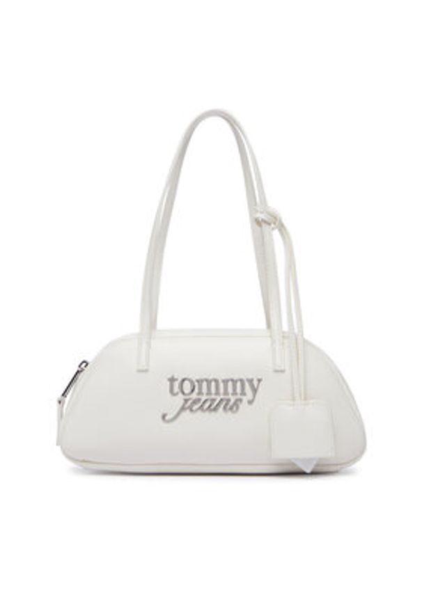 Tommy Jeans Torebka Tjw Bold Shoulder Bag AW0AW18787 Biały. Kolor: biały. Materiał: skórzane