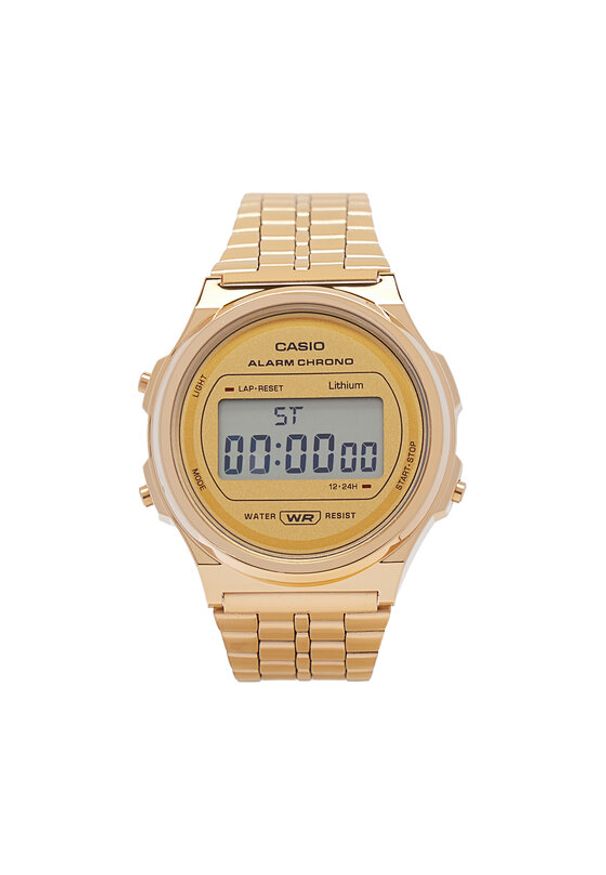 Casio Zegarek A171WEG-9AEF Złoty. Kolor: złoty