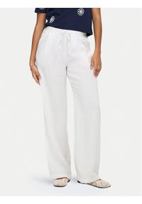 only - ONLY Spodnie materiałowe Lita 15370273 Biały Relaxed Fit. Kolor: biały. Materiał: wiskoza #1