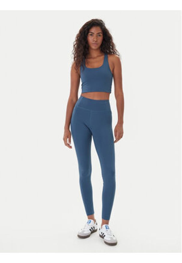 GIRLFRIEND COLLECTIVE - Girlfriend Collective Legginsy Compressive 4007 Granatowy Slim Fit. Kolor: niebieski. Materiał: syntetyk