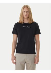 Calvin Klein T-Shirt Logo 30s LV04LD230G Czarny Relaxed Fit. Kolor: czarny. Materiał: bawełna