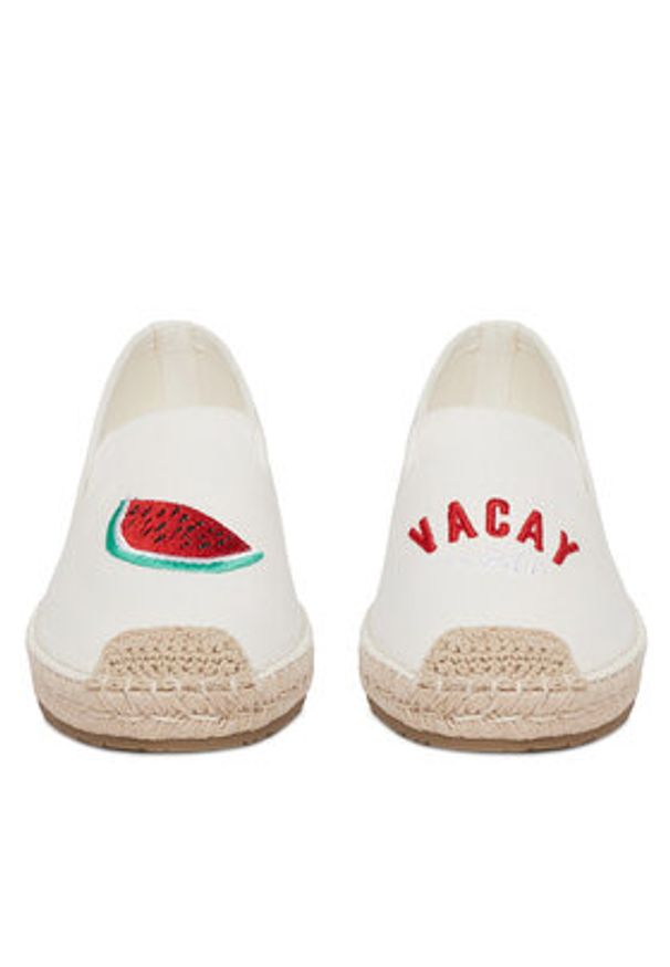 DeeZee Espadryle MXCR-232 Biały. Kolor: biały. Materiał: materiał
