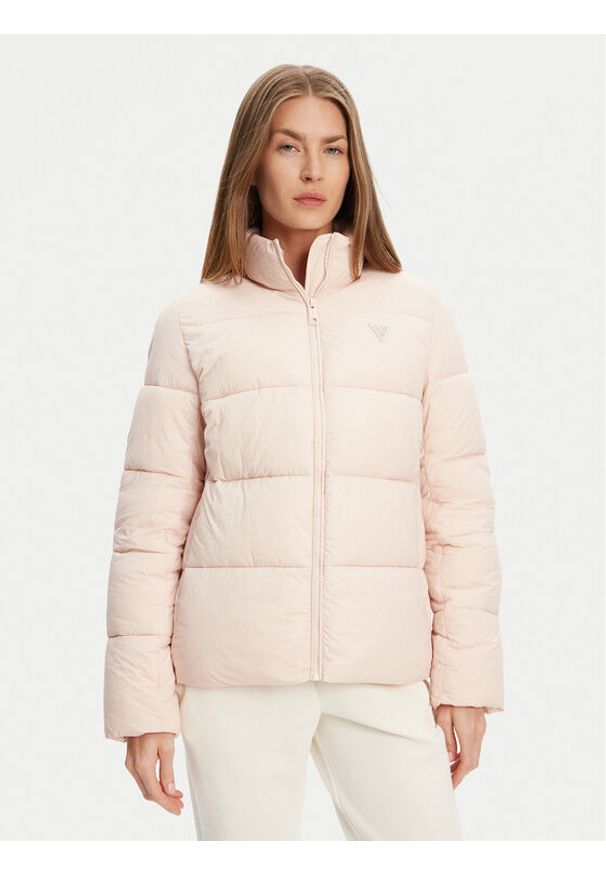 Guess Kurtka zimowa V4YL03 WFUD0 Różowy Regular Fit. Kolor: różowy. Materiał: syntetyk. Sezon: zima