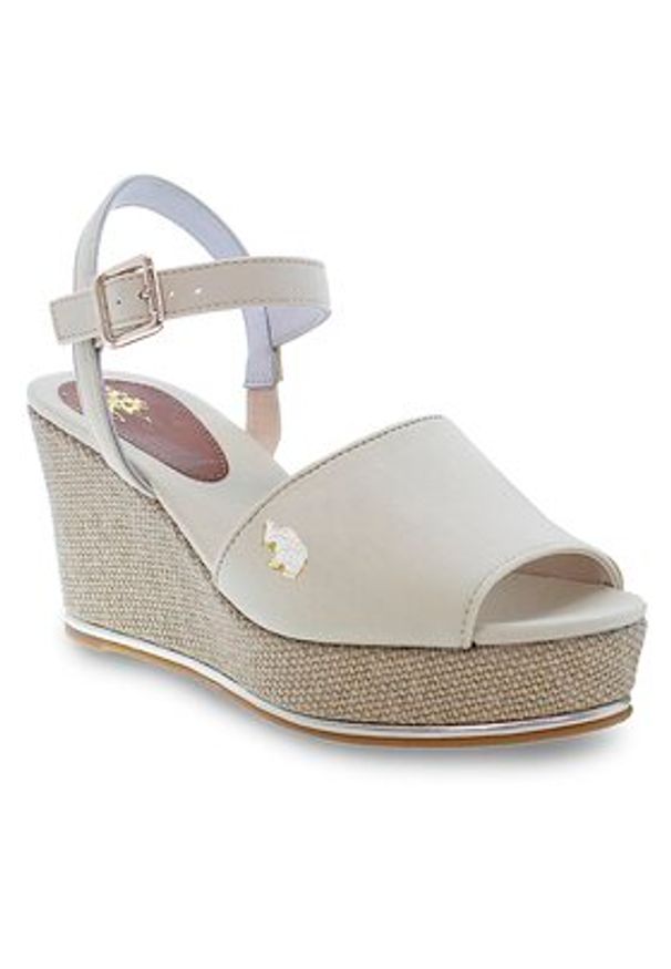 U.S. Polo Assn. Sandały Alyss ALYSSA012 Beżowy. Kolor: beżowy. Materiał: materiał
