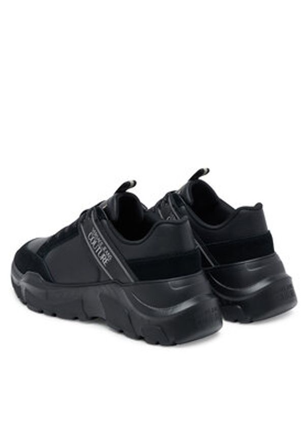 Versace Jeans Couture Sneakersy 79YA3SC2 ZPB30 899 Czarny. Kolor: czarny. Materiał: skóra