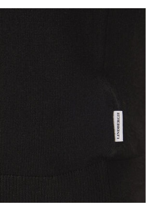 Lindbergh Polo 30-800144 Czarny Regular Fit. Typ kołnierza: polo. Kolor: czarny. Materiał: wiskoza