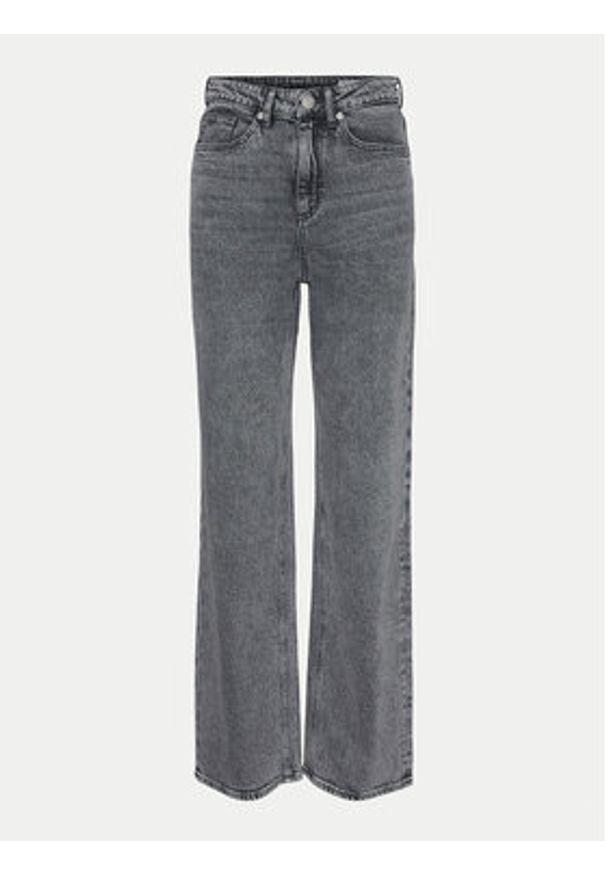 Vero Moda Jeansy Tessa 10287304 Szary Wide Leg. Kolor: szary