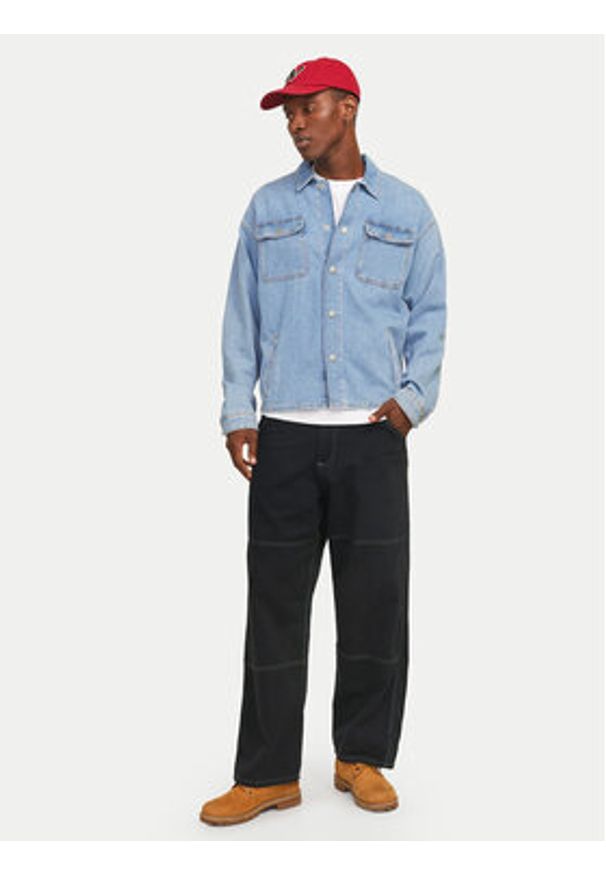 Jack & Jones - Jack&Jones Spodnie materiałowe Owen 12273515 Czarny Baggy Fit. Kolor: czarny. Materiał: bawełna