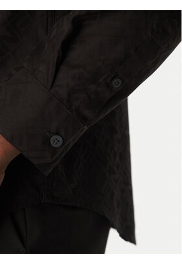 Armani Exchange Koszula XM000431 AF13131 FC041 Czarny Regular Fit. Kolor: czarny. Materiał: bawełna