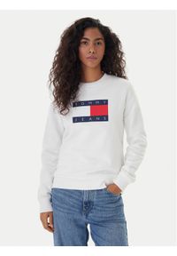 Tommy Jeans Bluza Flag DW0DW22564 Écru Regular Fit. Materiał: bawełna #1