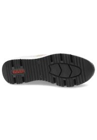 Białe Sneakersy Rieker Modne Buty Damskie. Okazja: na co dzień. Zapięcie: sznurówki. Kolor: biały. Materiał: skóra. Szerokość cholewki: normalna #3