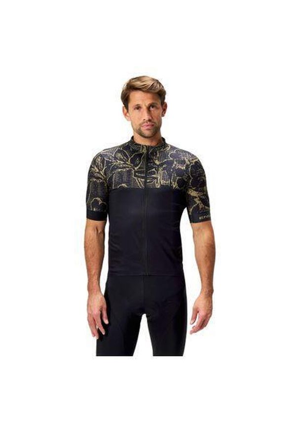 ENDURA - Koszulka rowerowa męska Endura Floral FS260. Kolor: czarny. Sport: kolarstwo