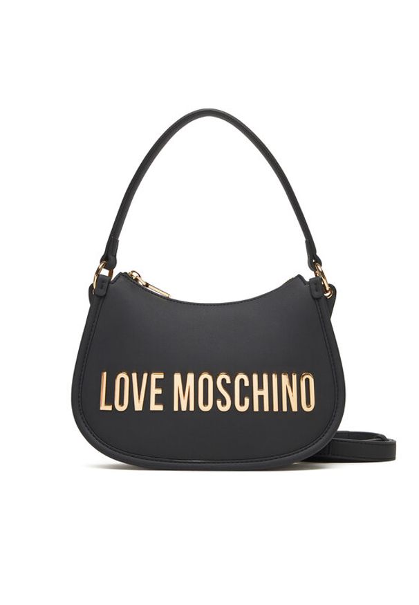 Love Moschino - LOVE MOSCHINO Torebka JC4027PP0NKD0000 Czarny. Kolor: czarny. Materiał: skórzane