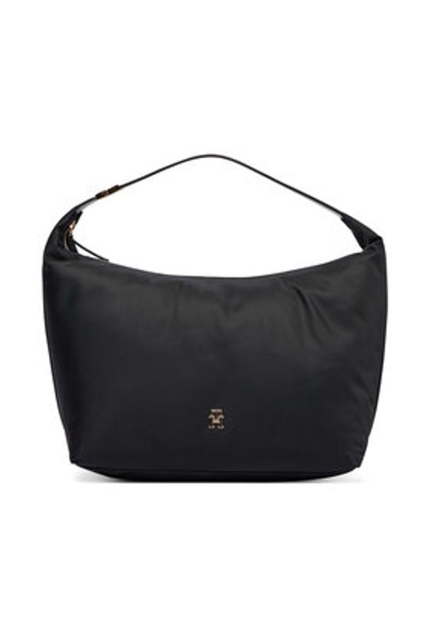 TOMMY HILFIGER - Tommy Hilfiger Torebka Th Go Hobo Nylon AW0AW18229 Czarny. Kolor: czarny