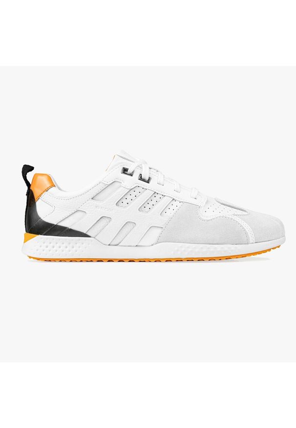 Geox - Buty sportowe męskie GEOX U Snake.2 (U048DB 04654 C1352). Okazja: na co dzień. Kolor: biały. Materiał: skóra, materiał, zamsz. Szerokość cholewki: normalna