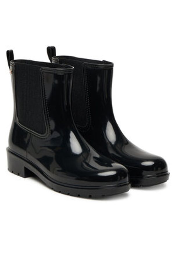 TOMMY HILFIGER - Tommy Hilfiger Kalosze Flag Hardware FW0FW08966 Czarny. Kolor: czarny. Materiał: syntetyk
