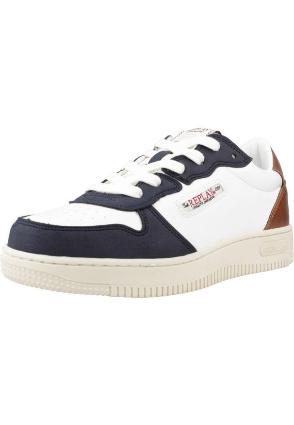 Replay - Buty REPLAY EPIC JR 6 Biały. Okazja: na co dzień. Kolor: biały. Materiał: syntetyk, tkanina