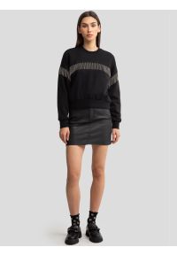 Big-Star - Spódnica damska jeansowa woskowana mini czarna Margaret 924. Okazja: na co dzień. Stan: podwyższony. Kolor: czarny. Materiał: jeans. Styl: klasyczny, casual, elegancki #7