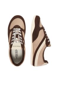 Guess Jeans Sneakersy EO-GJ2128 Brązowy ciemny. Kolor: brązowy. Materiał: skóra, zamsz #9
