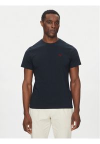 Barbour T-Shirt Essential Sports MTS0331NY91 Granatowy Tailored Fit. Kolor: niebieski. Materiał: bawełna #1