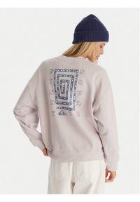 Quiksilver Bluza EQWFT03188 Fioletowy Oversize. Kolor: fioletowy. Materiał: bawełna