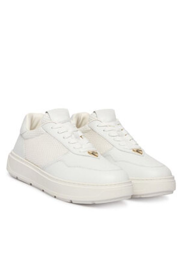 Love Moschino - LOVE MOSCHINO Sneakersy JA15214G1OIQ110A Biały. Kolor: biały. Materiał: skóra