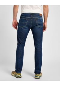 Lee - LEE MĘSKIE SPODNIE JEANSOWE RIDER MIDNIGHT BLUE 112355792 L701008593