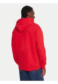 Quiksilver Bluza Dna EQYFT05121 Czerwony Oversize. Kolor: czerwony. Materiał: bawełna