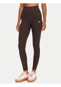 Adidas - adidas Legginsy Essentials KV9150 Brązowy Slim Fit. Kolor: brązowy. Materiał: syntetyk #1