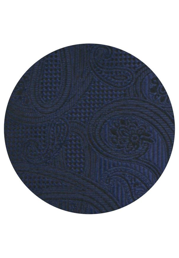 Krawat Męski - Angelo di Monti - Ciemnoniebieski, Paisley. Kolor: niebieski. Materiał: tkanina. Wzór: paisley. Styl: elegancki, wizytowy
