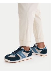 Guess Jeans Sneakersy EO-DELAND-01 WE Niebieski. Kolor: niebieski. Materiał: skóra, zamsz #1