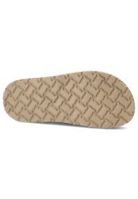 Brązowe Klapki Yokono Modne Obuwie Damskie. Okazja: na co dzień. Kolor: brązowy. Materiał: materiał, skóra. Sezon: lato. Styl: casual, elegancki #5