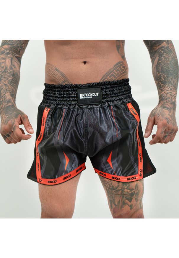 KNOCKOUT - Knockout Fusion KickBox Szorty. Kolor: pomarańczowy. Materiał: materiał