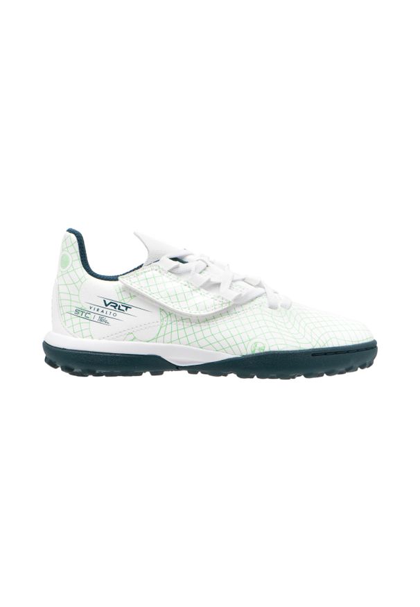KIPSTA - Buty do piłki nożnej dla dzieci Kipsta Viralto I Easy Turf TF na rzepy. Zapięcie: rzepy. Materiał: kauczuk. Szerokość cholewki: normalna. Sport: piłka nożna