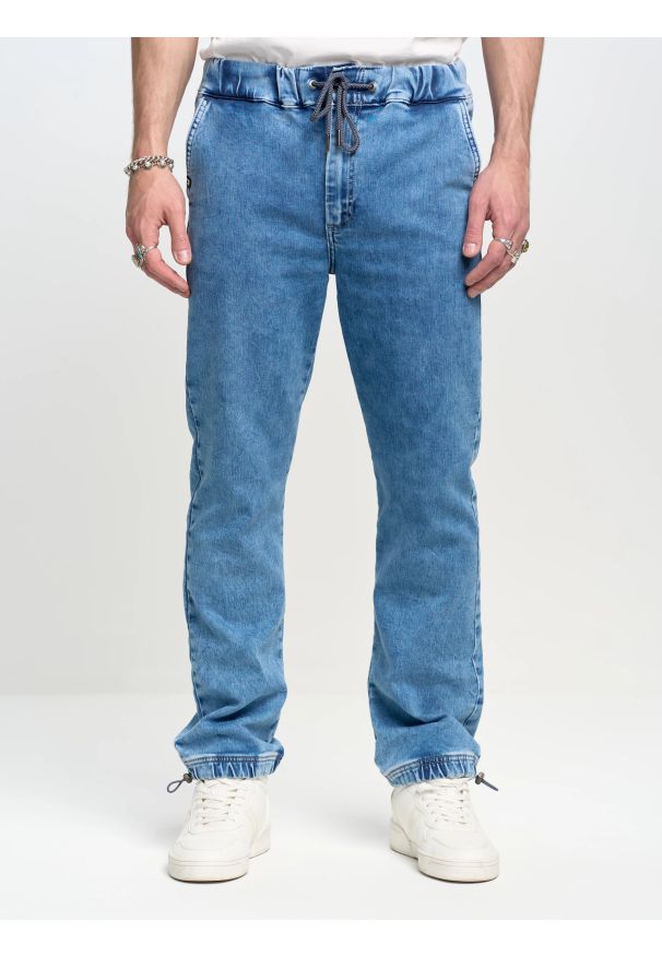 Big-Star - Jeansy męskie loose niebieskie Willu 319. Kolor: niebieski. Sezon: lato. Styl: wakacyjny, klasyczny, retro