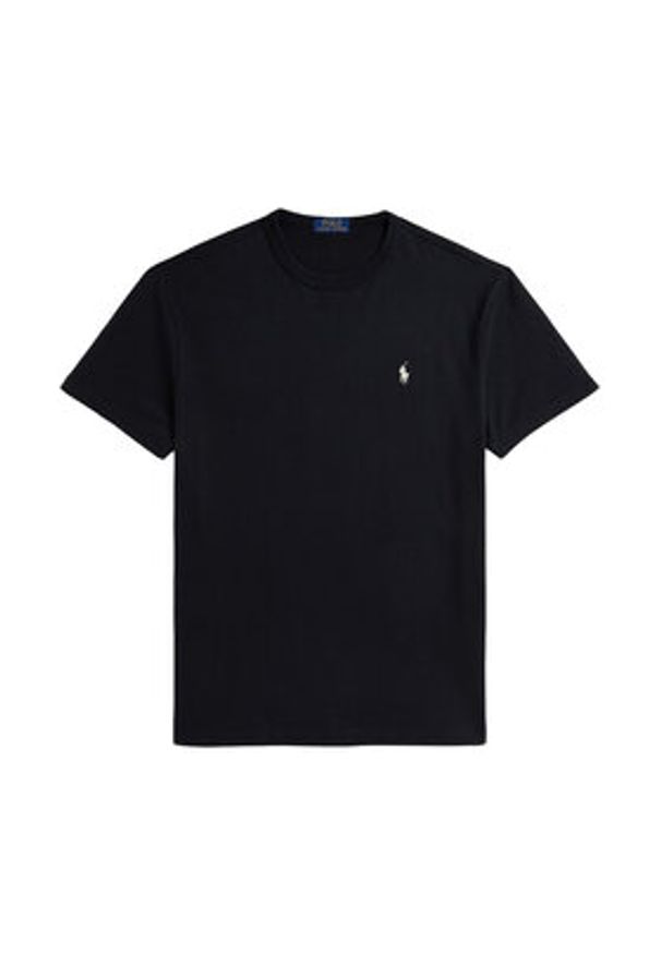 Polo Ralph Lauren T-Shirt 710916698024 Czarny Regular Fit. Typ kołnierza: polo. Kolor: czarny. Materiał: bawełna