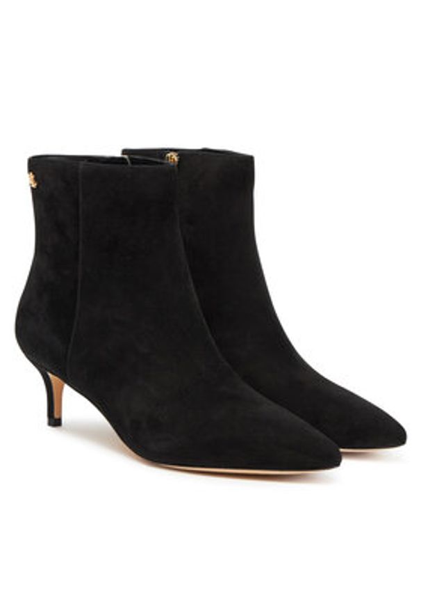 Lauren Ralph Lauren - LAUREN RALPH LAUREN Botki 802967779001 Czarny. Kolor: czarny. Materiał: zamsz, skóra