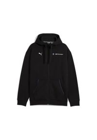 Bluza z kapturem i zamkiem błyskawicznym Puma BMW MMS Essentials+ Fleece. Typ kołnierza: kaptur. Kolor: czarny #1