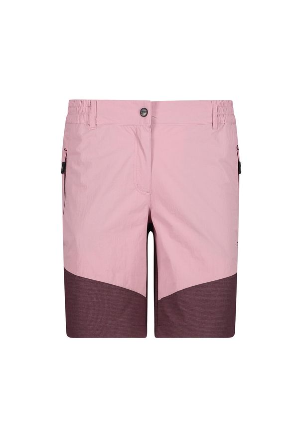 Damskie szorty bermudzkie CMP. Kolor: różowy. Sport: turystyka piesza