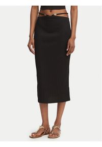 Guess Spódnica ołówkowa E6GD04 KG322 Czarny Slim Fit. Kolor: czarny. Materiał: syntetyk #1