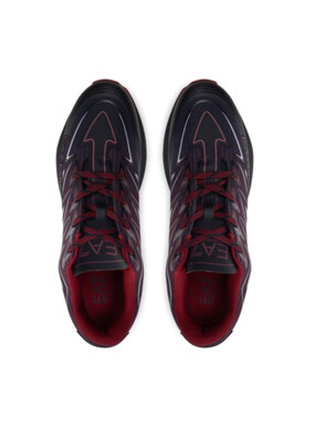 EA7 Emporio Armani Sneakersy X8X129 XK307 U027 Czarny. Kolor: czarny. Materiał: skóra